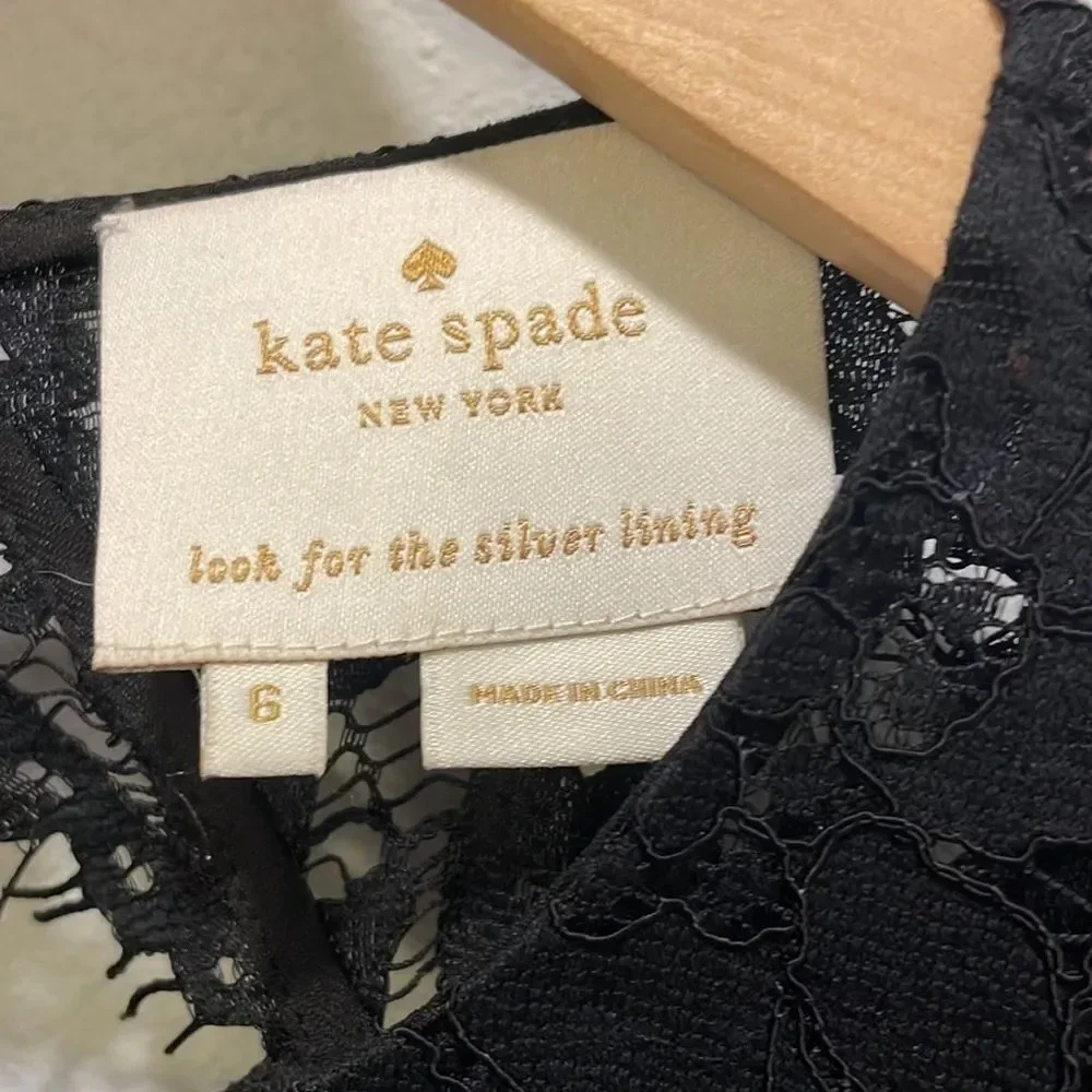 Kate Spade black lace dress